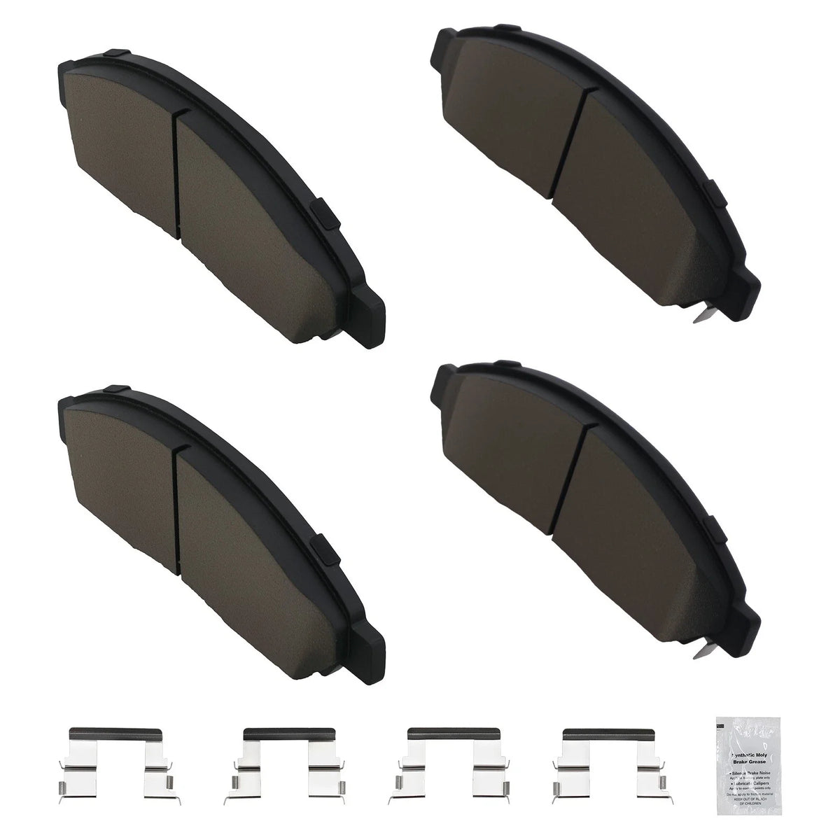 Front Ceramic Brake Pads Kit for Chevrolet Colorado/GMC Canyon (2004–2008) D1039