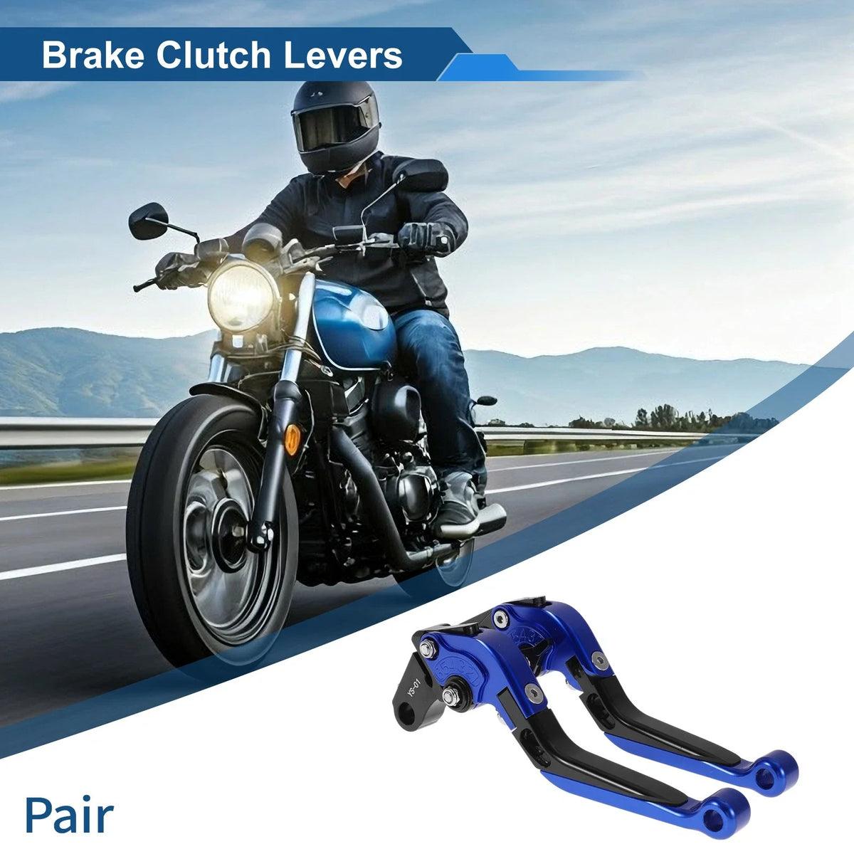 Adjustable Brake Clutch Lever for Honda X11 (1999–2002) Blue Black