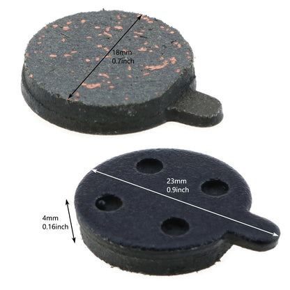 2X Brake Pads for Bike Disc (Semi-Metal, Black Gray)
