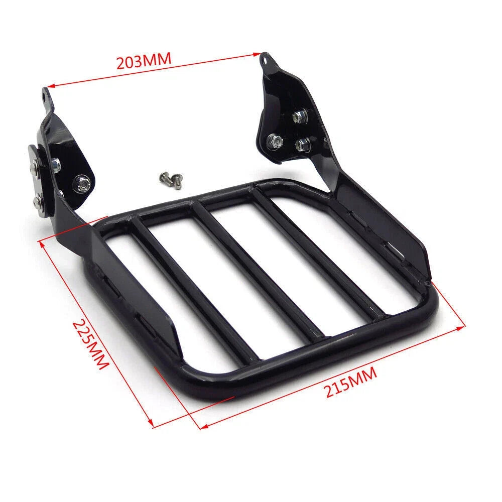 Sport Luggage Rack for Harley FLDE FLHC FLSL FXBB (2018–2024) w/ Holdfast Upright