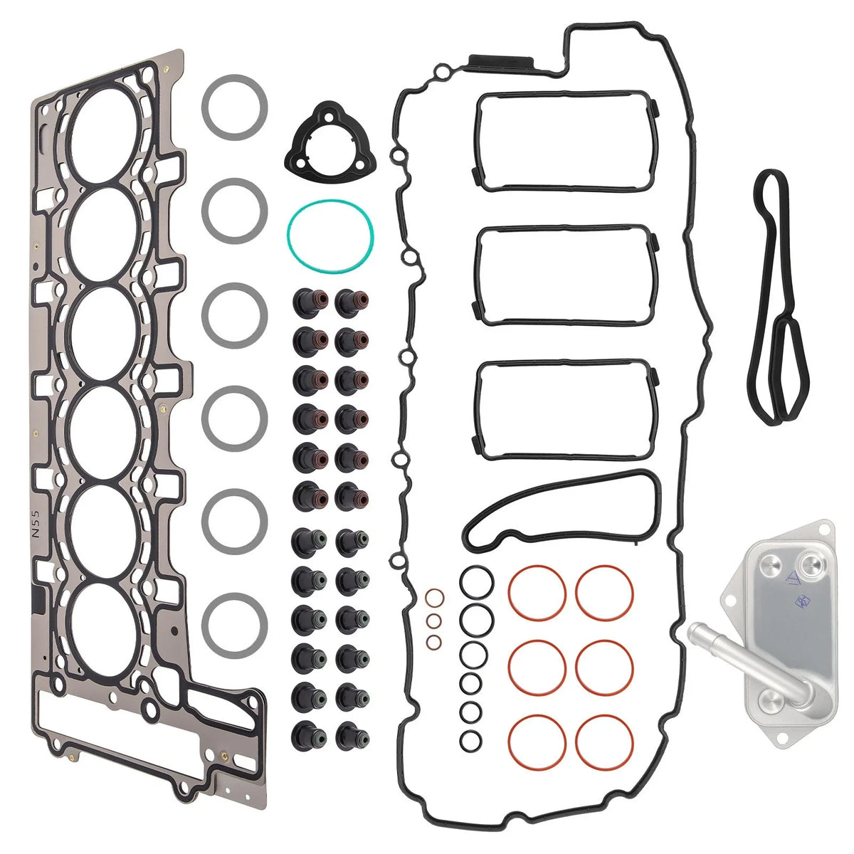 Oil Cooler Assembly with Gaskets for BMW F10 535i 3.0T (2010–2016)