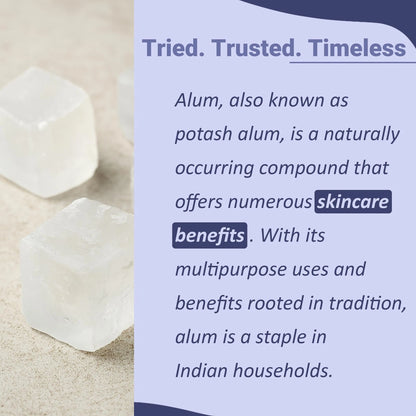 Alum Powder Natural Astringent 100g for Skin Care and Odor Control