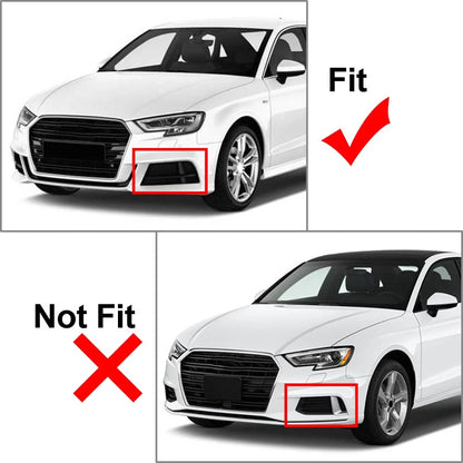 Open Mesh Honeycomb Front Bumper Fog Light Grille for Audi A3 S3 (2013–2020)