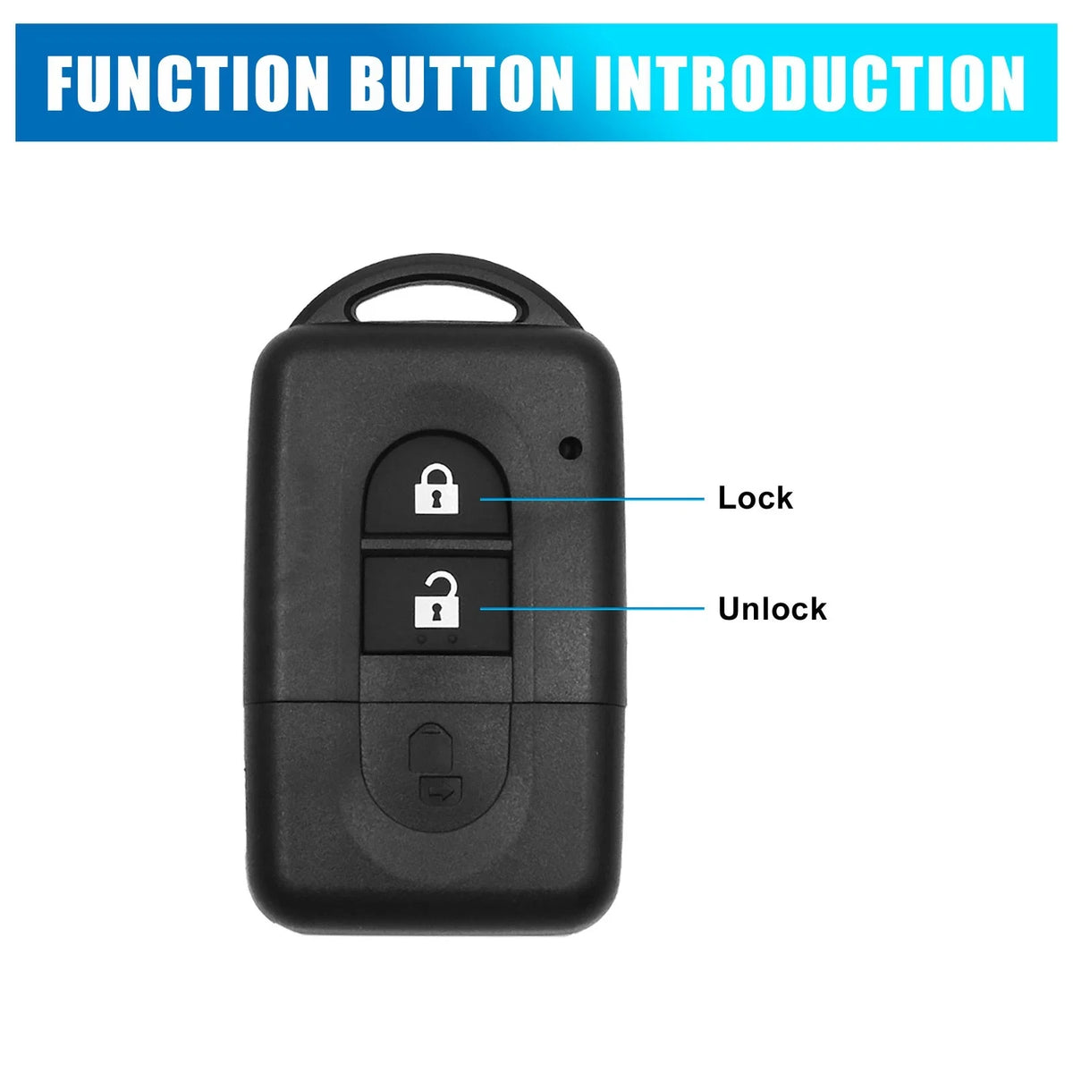 Key Fob Shell Case for Nissan Micra, Xtrail, Qashqai (1 Piece)