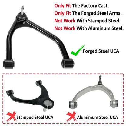 2-4" Upper Control Arm Lift Kit for Chevy Silverado GMC Sierra 1500 (2007–2018)