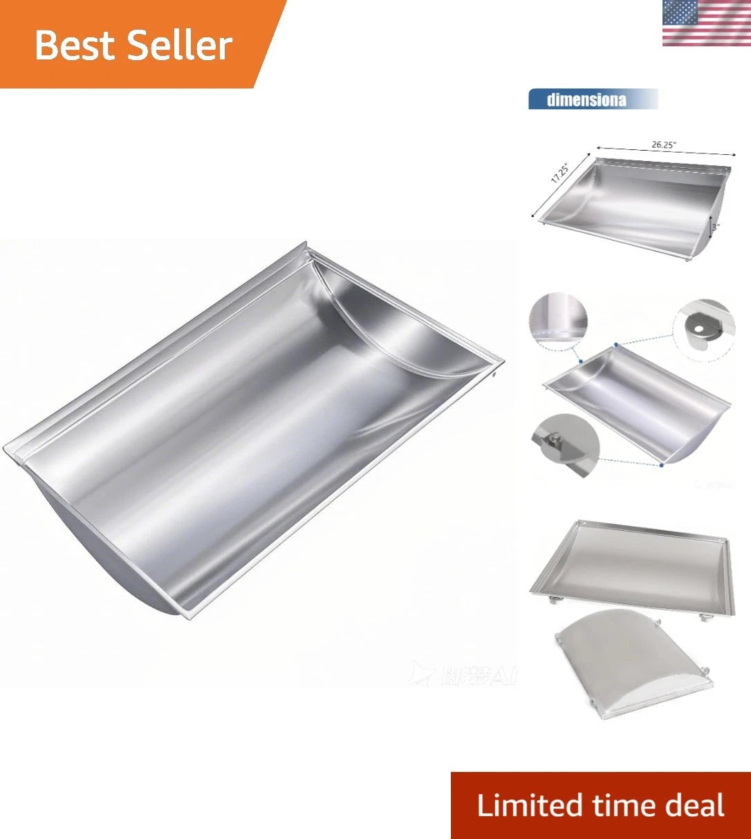 Heat Plate for Charbroil Grills (17.25 x 26.25 Inch)
