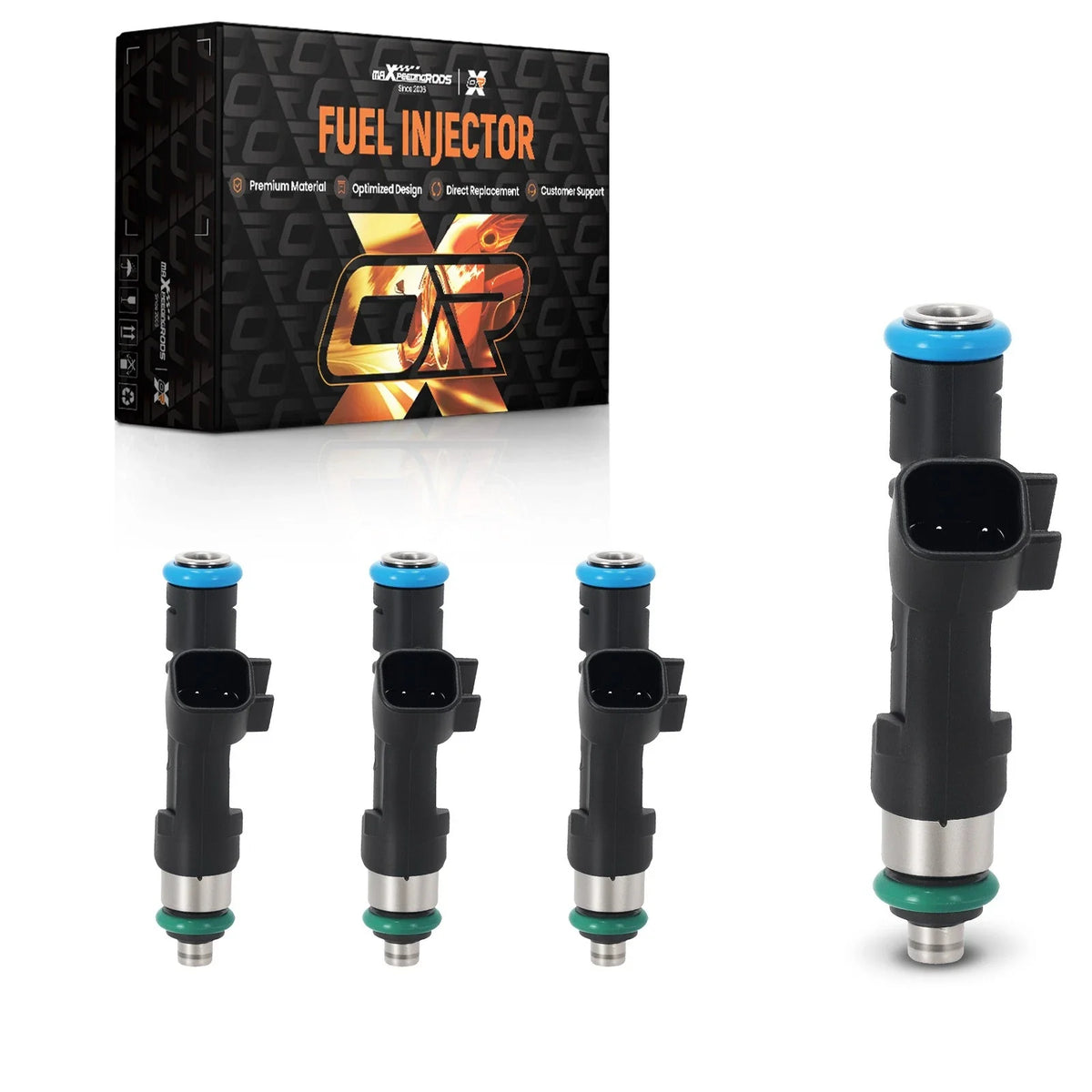 Set of 4 Fuel Injectors for Ford Fusion 2.5L (2010–2020) 0280158162