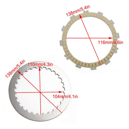 Clutch Friction Plates & Gasket Kit for Kawasaki ER250 Z250 Ninja 250 (2013–2014)