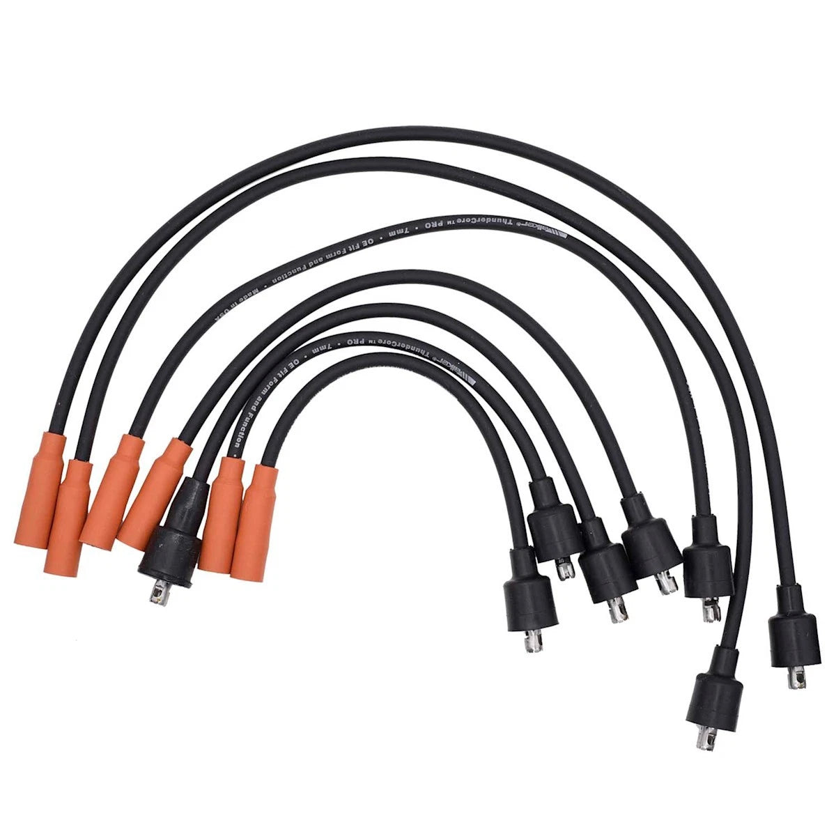 Set of 4 Spark Plug Wires for Ford Pickup E150 E250 E350 E300 (1969–1977) 924-1272, 6716103