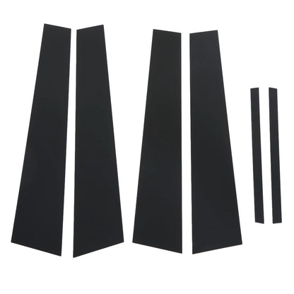 Set of 6 Charger Side Door Window Trim for Dodge (2011–2021) Gloss Black