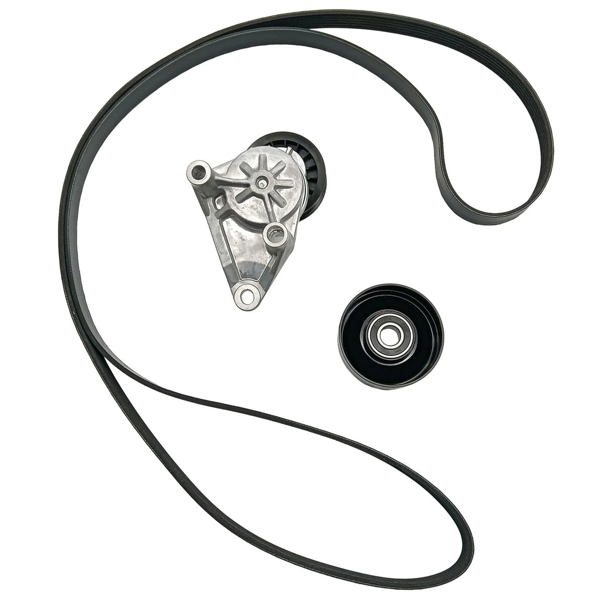 Serpentine Belt Tensioner Pulley Kit for Chevy Silverado GMC Sierra (2007–2014)