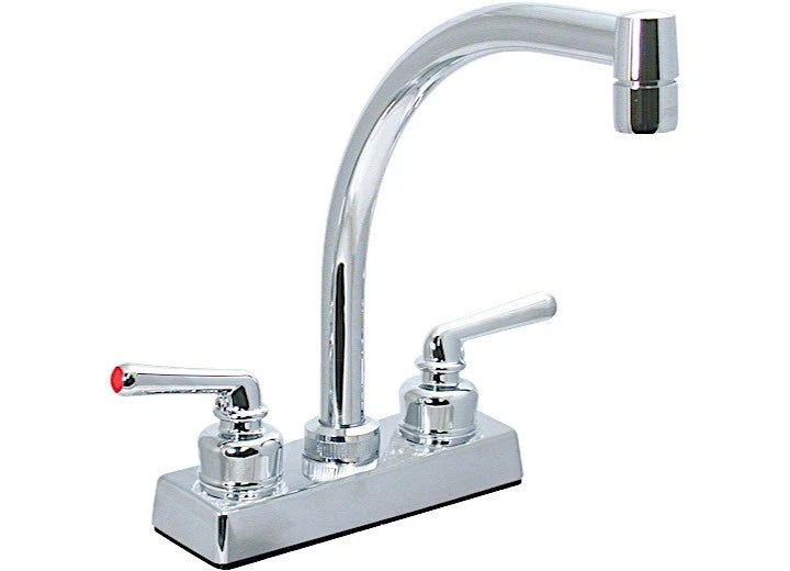 4" Ledge-Mount Kitchen Faucet for Valterra (Hi-Arc, Chrome)