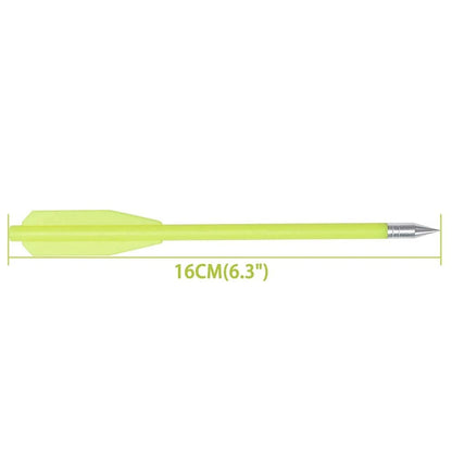 Set of 4 Crossbow Bolts for Miniature Crossbows - Yellow Plastic Body