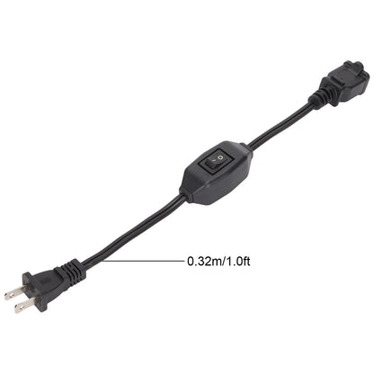 2X Polarized Extension Cord with On/Off Switch 2 Prong