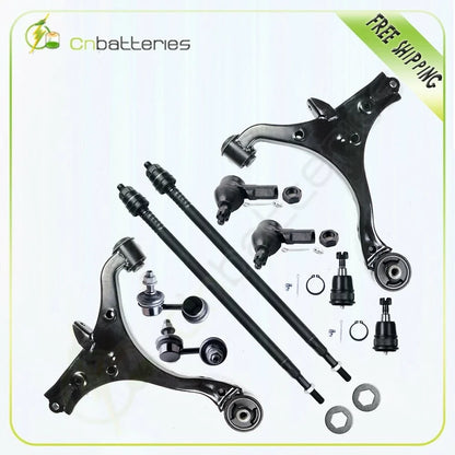 Set of 10 Steering Tie Rod Sway Bar Control Arms Ball Joints for Honda CR-V (2002–2006)