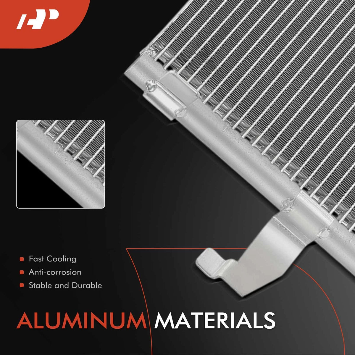 A-Premium A/C Condenser with Bracket for BMW E30/E36 325i 325is (1982–1998) 64538390291, 4327