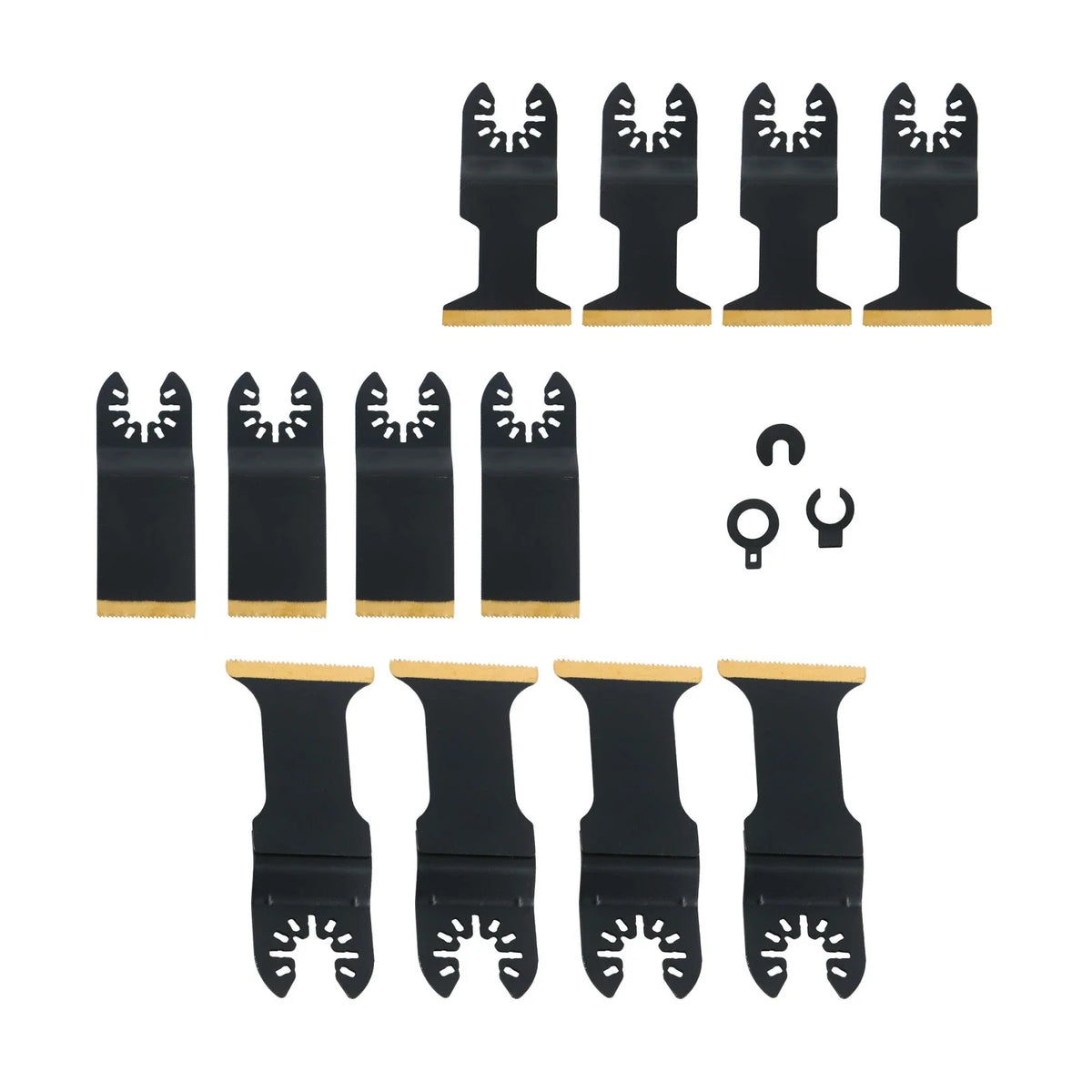 Set of 12 Oscillating Saw Blades for Metal Wood