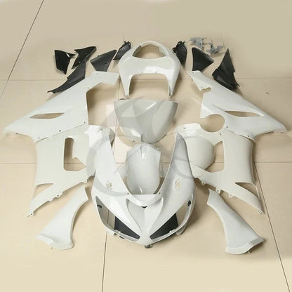 Unpainted White Injection Fairings for Kawasaki Ninja ZX6R ZX636 (2005–2006)