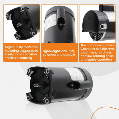 1.5hp Pool Pump Motor for Challenger B2854 (115/230V)