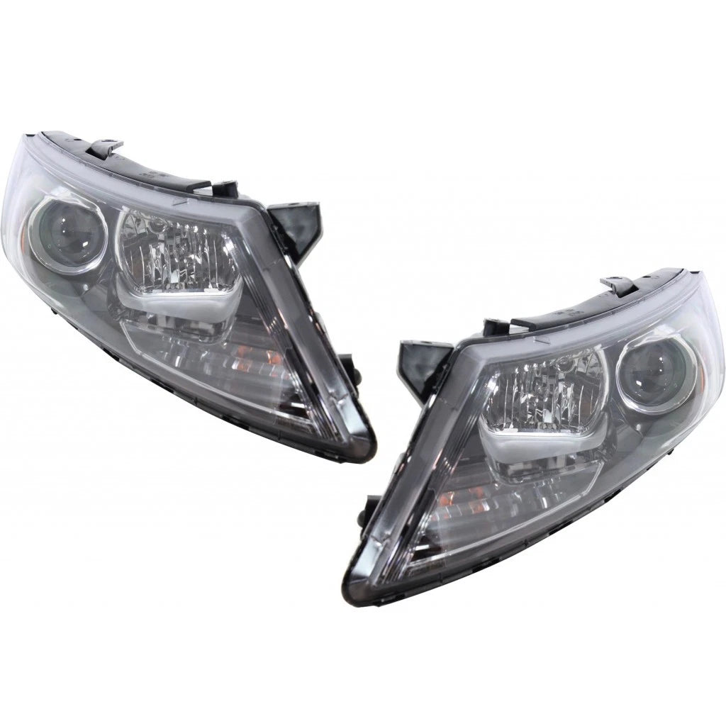Headlight Assembly Pair for Kia Optima (2011–2013) PLX-M0-20-12554-90-CL360A55, KI2502155, KI2503155
