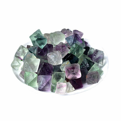 200g Fluorite Crystal Octahedrons Rock Specimen for DIY Making