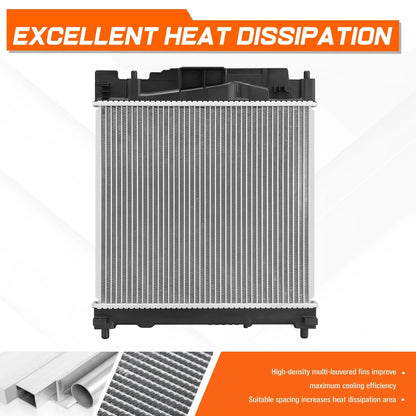 Full Aluminum Core Cooling Radiator for Scion iQ (2012–2015) DPI-13263
