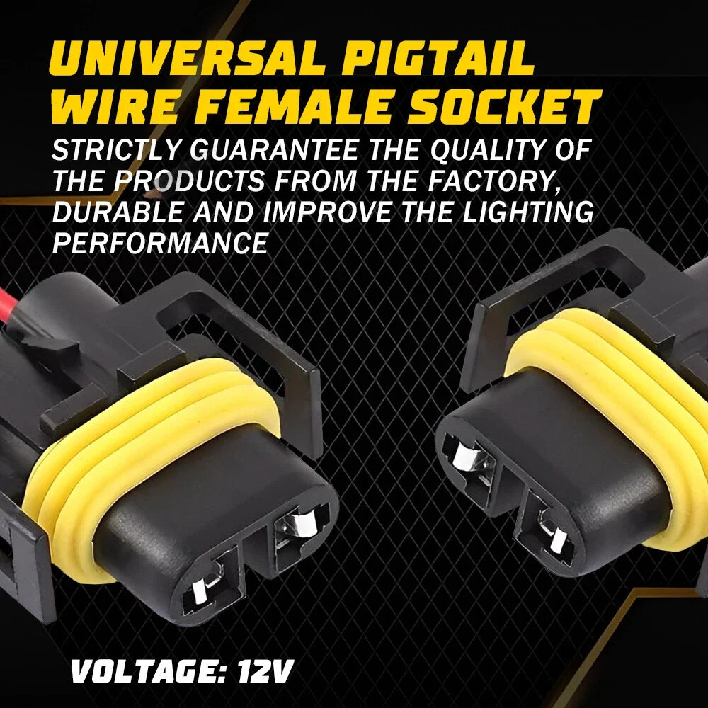 H11 Wire Pigtail Connector for Headlight Low Beam Socket (Universal)