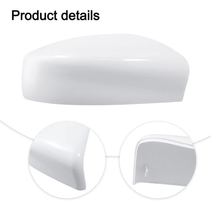 Unpainted White ABS Driver Side Mirror Cover for Nissan Sentra