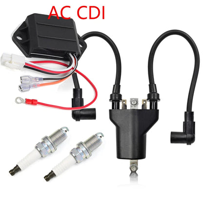 Ignition Coil Spark Plugs AC CDI Ignitor for EZGO Golf Cart (1991–2002)