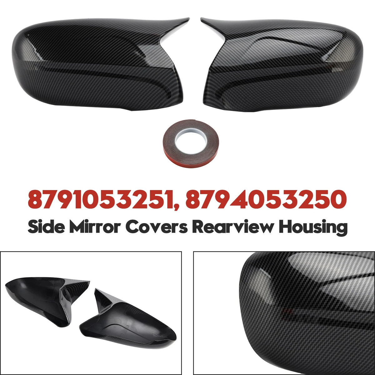 Side Mirror Covers for Lexus IS250 IS350 (2006–2012) 8794053250, 8791053251