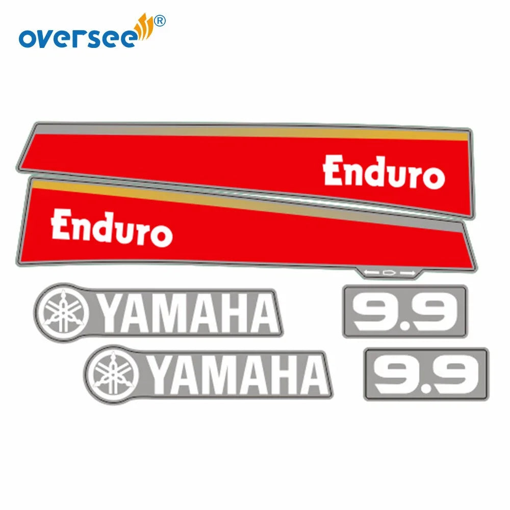 Sticker Kit for Yamaha 9.9HP 2 Stroke Outboard (1990–2023)