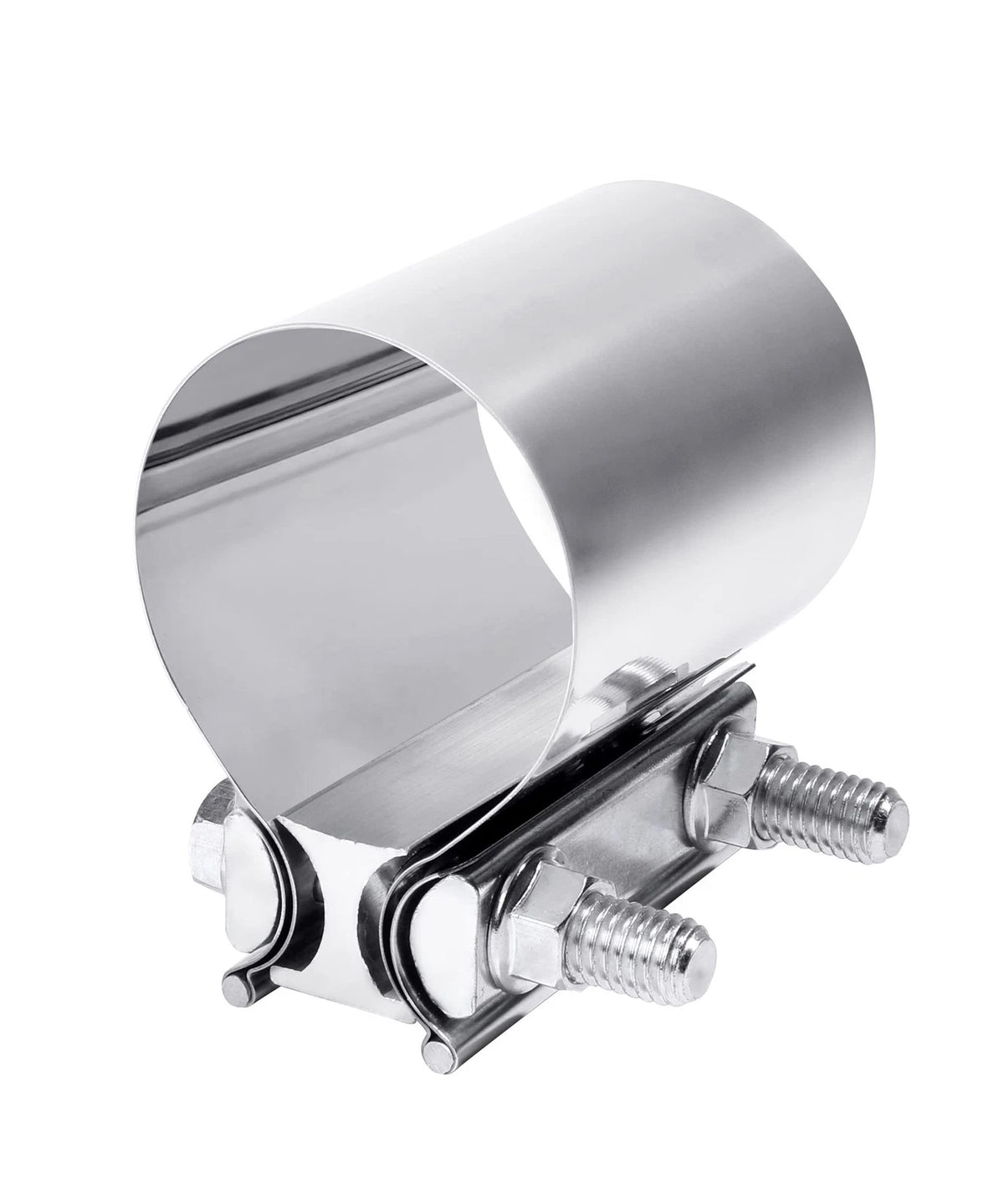 2X Universal Stainless Steel Exhaust Clamp 2.0"-4.0" for Exhaust Pipe Connection