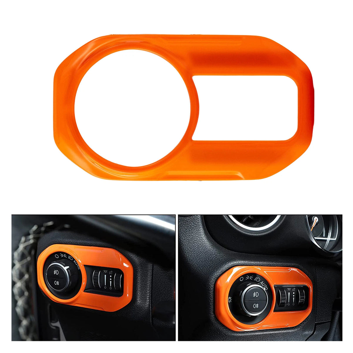 Car Headlight Lamp Switch Button Trim Cover for Jeep (2010–2021)