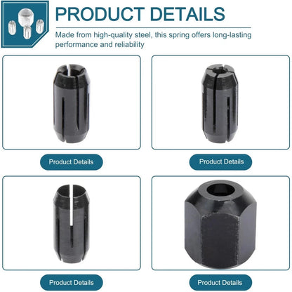 Collet and Nut Kit for RotoZip Spiral Saw (Compatible)