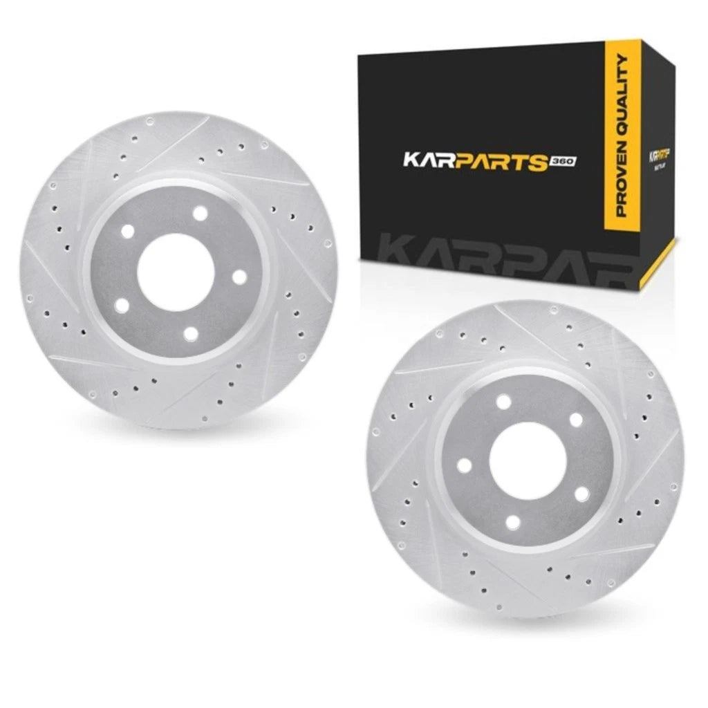 Brake Rotor Set for Pontiac GTO (2005–2006) ALX-PAU-DF-7002-52011-CLA1, Drilled & Slotted