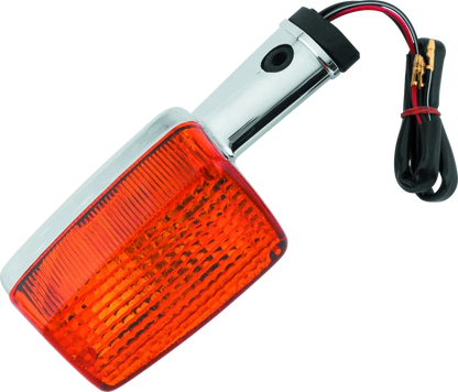 BikeMaster Front Turn Signal with Lens and Bulb for Honda CB650, Gold Wing (1979–1983)