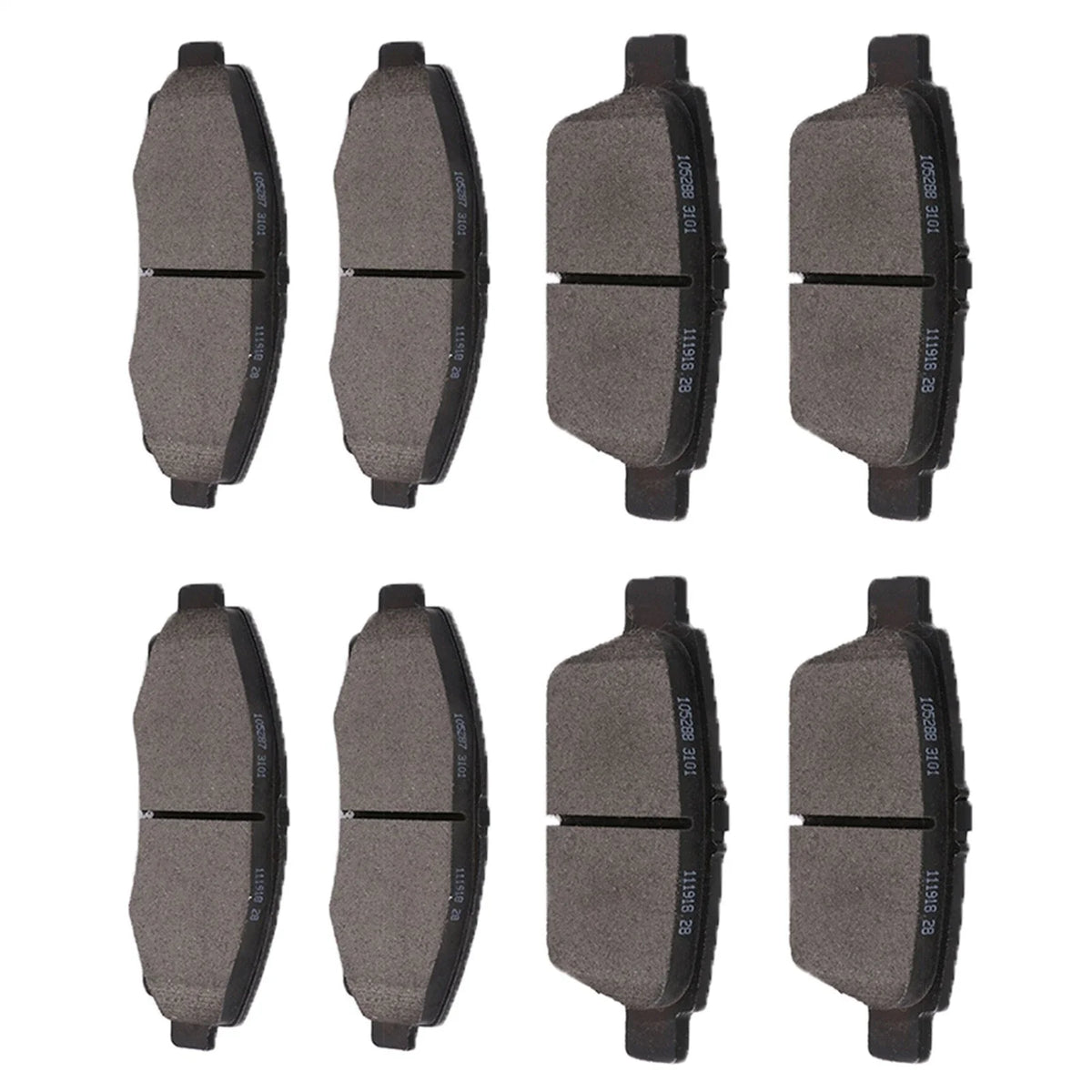 Front Rear Brake Pads for Honda Ridgeline, Acura TL (2009–2014)