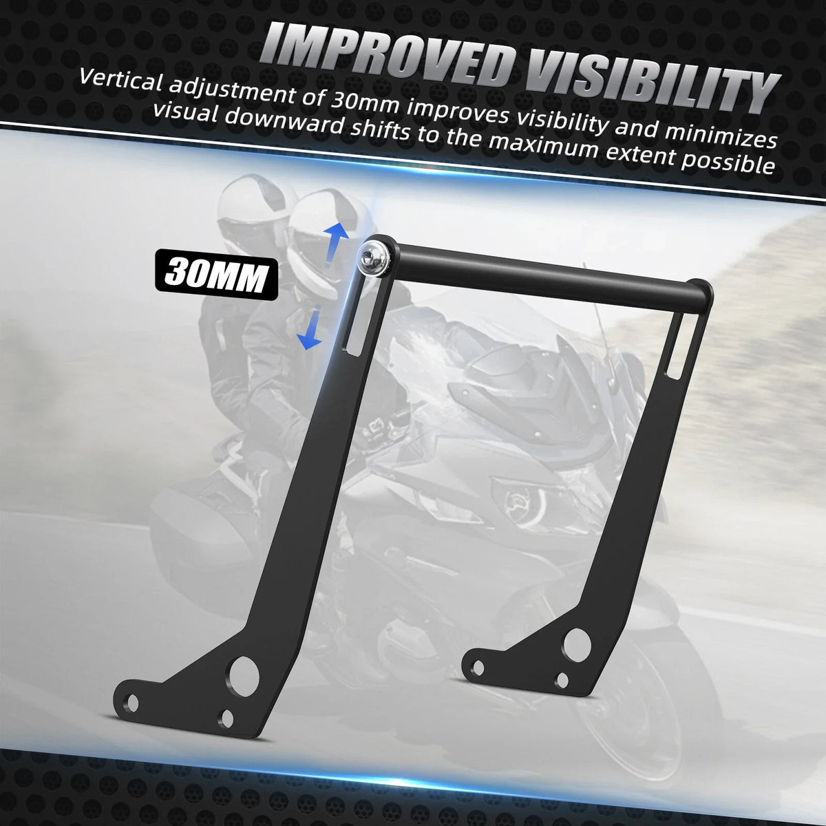 Navigation Bracket GPS Mount Kit for BMW R1200GS (2013–2018) R1250GS (2018–2023)