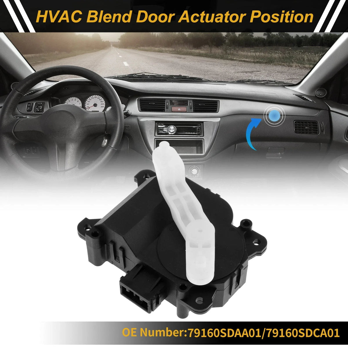 HVAC Heater Blend Door Actuator for Honda Accord (No. 79160SDAA01)