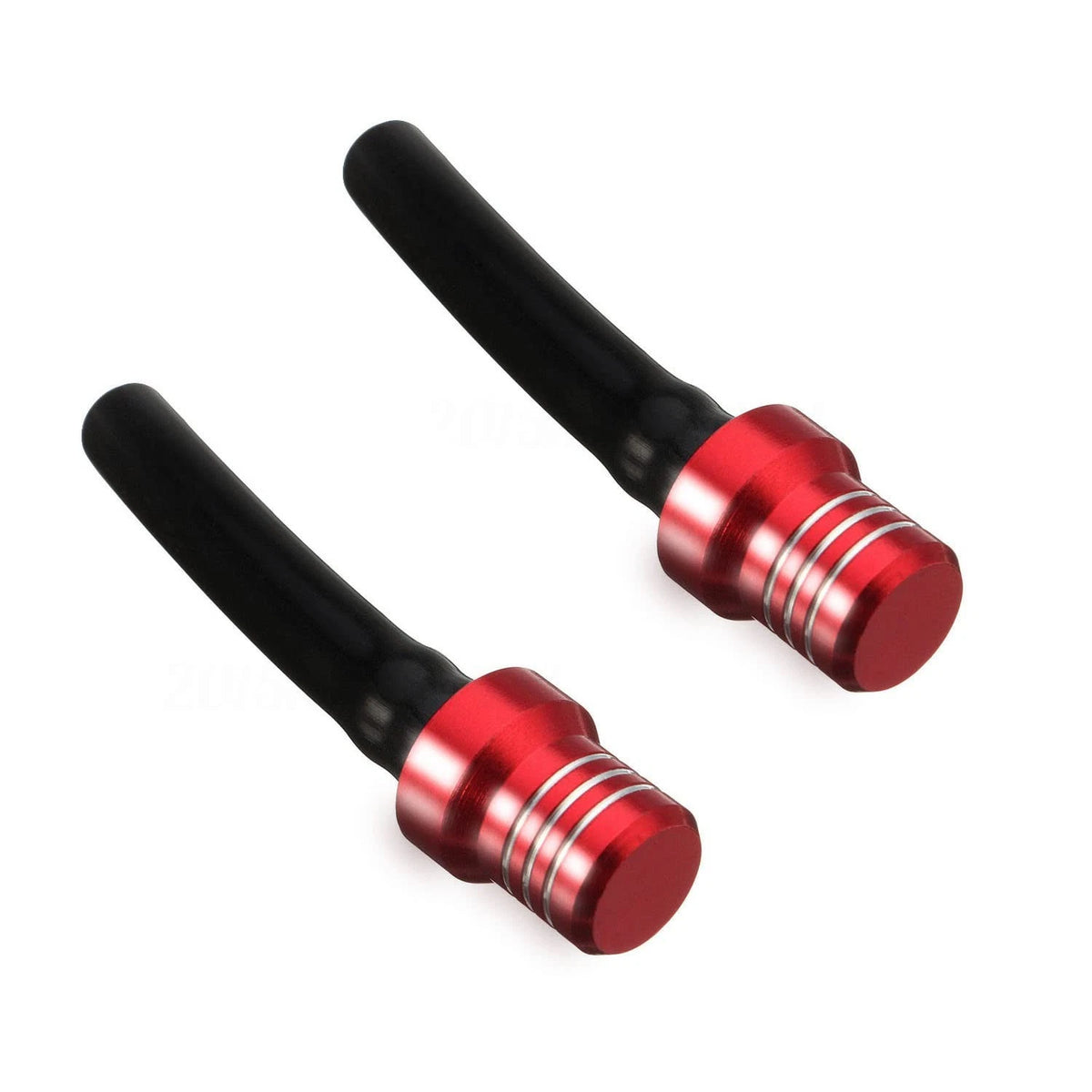 2Pcs ATV Air Vent Hose Gas Fuel Cap Universal CNC Tank Valve Tube Red