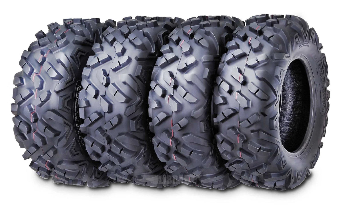 Set of 4 ATV Tires 26x9-12 & 26x11-12 Roadguider 6PR UTV Tires