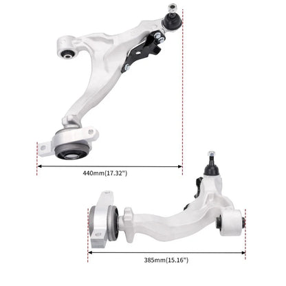 Set of 2 Front Lower Control Arms w/ Ball Joints for Infiniti G25 G35 G37 Q40