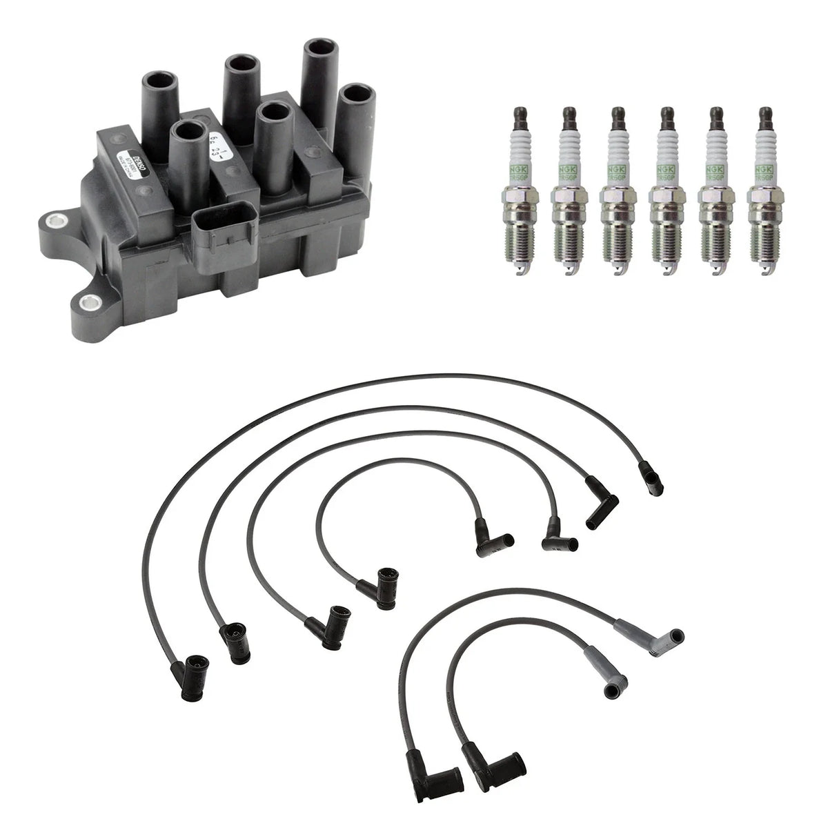 Denso Ignition Coil Wires & NGK Platinum Spark Plugs Kit for B3000 (1994–2006)