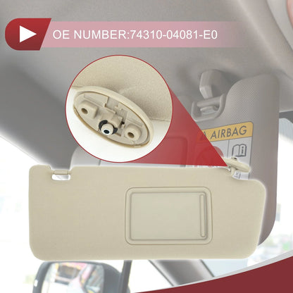 Sun Visor No.74310-04081-E0 for Toyota Tacoma (2005–2008) Right Side