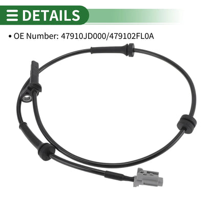 ABS Wheel Speed Sensor No. 47910JD000 for Nissan Qashqai (2007–2014)