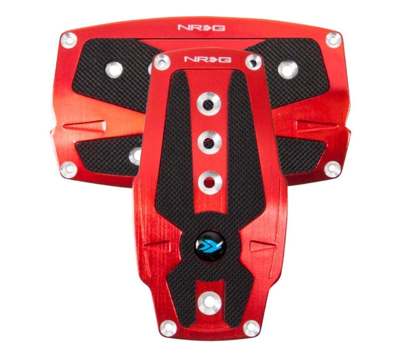 2X Brushed Aluminum Sport Pedals for Universal Automatic Vehicles (PDL-250RD)