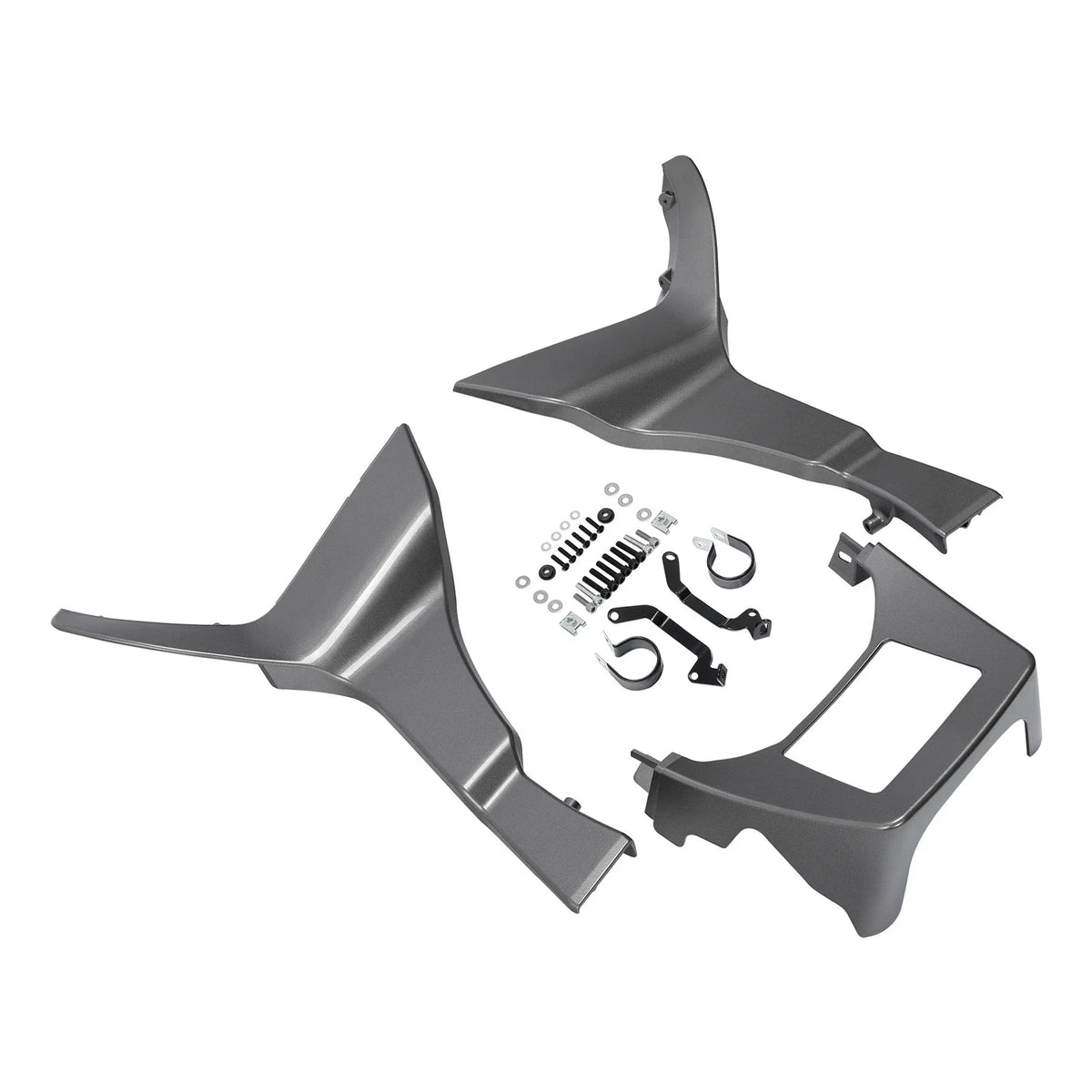 Fairing Spoilers Cover for Harley Touring Road Glide (2017–Present) Billet Silver