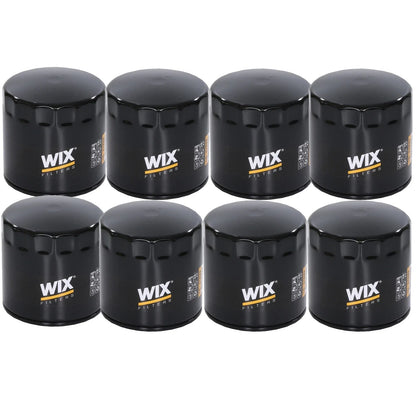 Set of 8 Wix Engine Motor Oil Filters (Spin-On) for Chrysler Dodge Jeep Ram