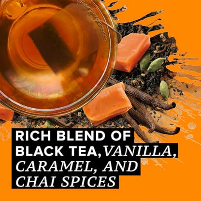 Set of 6 Tazo Vanilla Caramel Chai Tea Bags (120-Count)