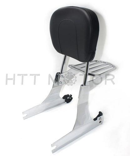 Detachable Sissybar Backrest Luggage Rack for Harley FXDL Dyna Low Rider (2005–2019)